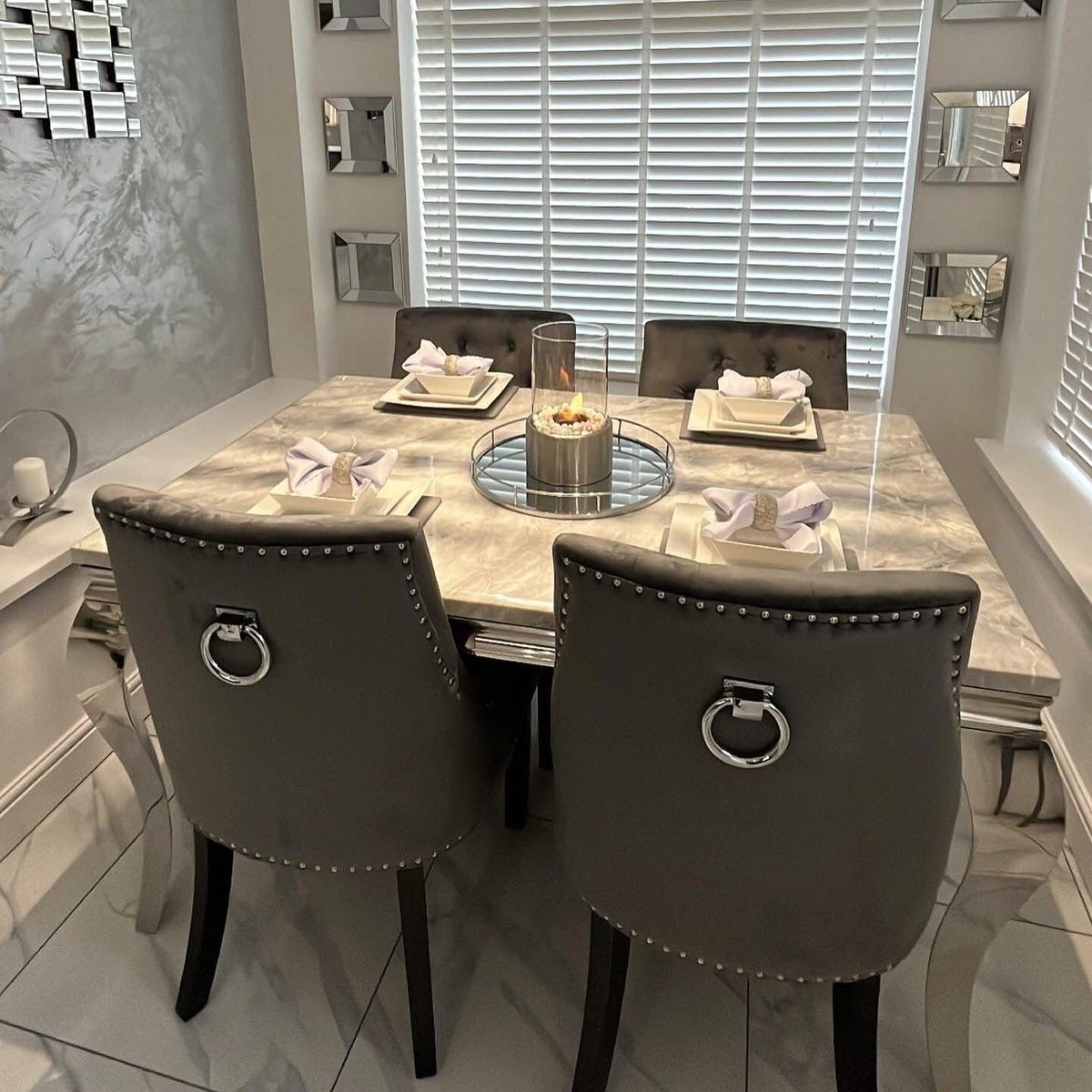 Tiffany Marble Dining Table – Lush Interiors