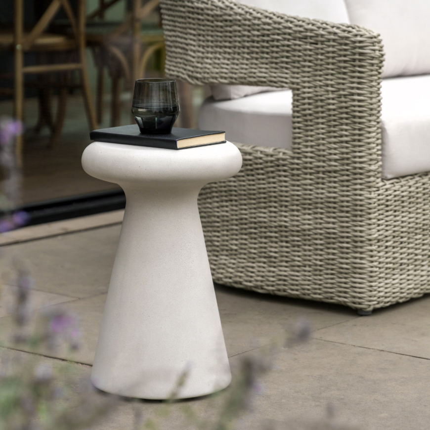 Paloma Concrete Round Side Table – Lush Interiors