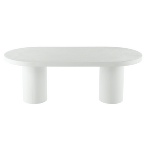 Cloud White Micro Cement Table