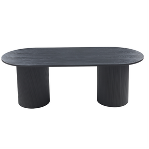 Luna Black Oval Dining Table