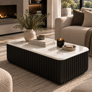 Vinci Marble Coffee Table Black