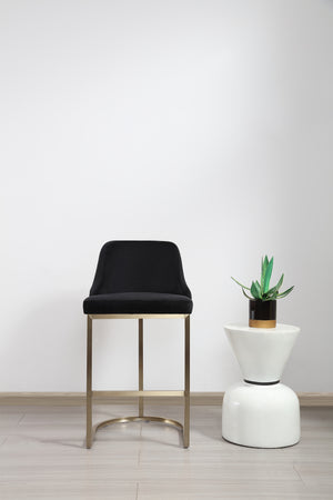 Faith Black & Gold Barstool
