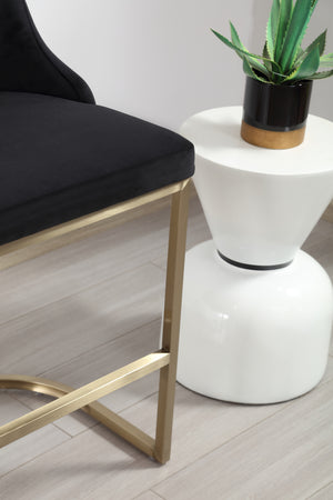 Faith Black & Gold Barstool