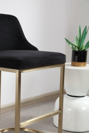Faith Black & Gold Barstool