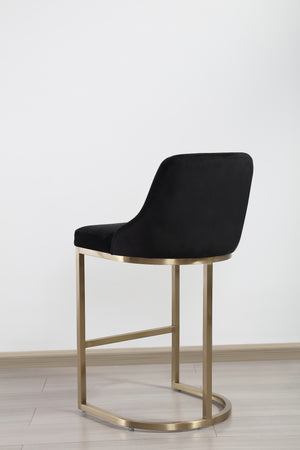 Faith Black & Gold Barstool