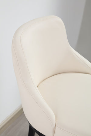 Faith Cream Leather Barstool