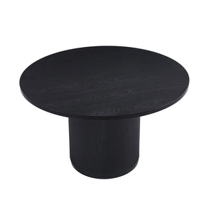 Luna Black Round Dining Table