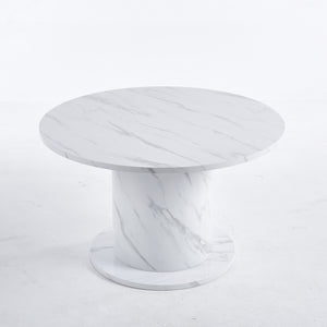 Olivia Marble Effect Round Dining Table