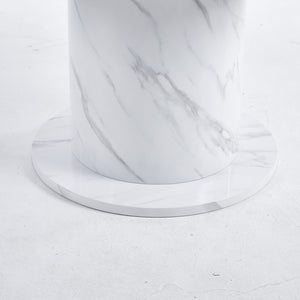 Olivia Marble Effect Round Dining Table