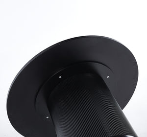 Luna Black Round Dining Table