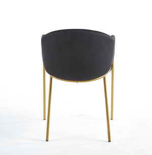 Jobi Black Velvet Dining Chair