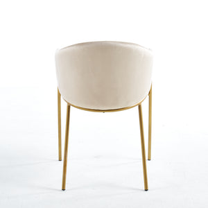 Jobi Cream Velvet Dining Chair