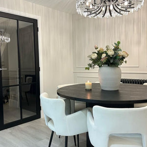 Luna Black Round Dining Table