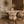 Luca White & Gold Round Marble Dining Table & 4 Sandro Velvet Chair Set