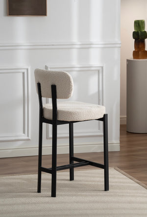 Maya Black Barstool