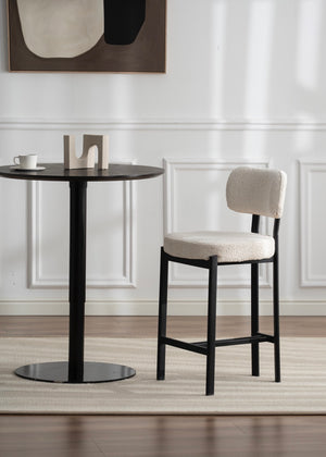 Maya Black Barstool