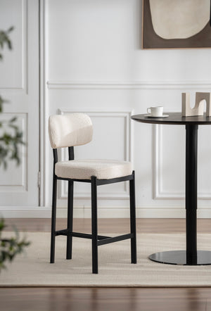 Maya Black Barstool