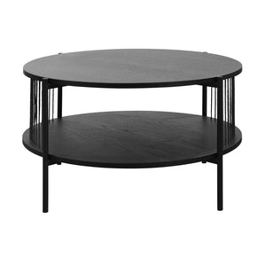 Harper Black Round Coffee Table