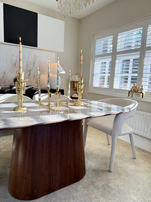 Eton Brown Wood Dining Table