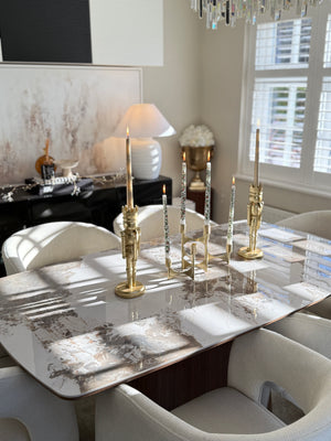 Eton Brown Wood Dining Table