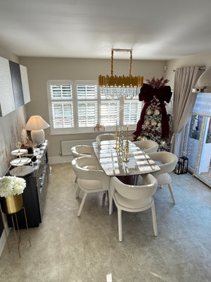 Eton Brown Wood Dining Table