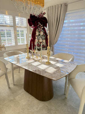 Eton Brown Wood Dining Table