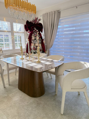 Eton Brown Wood Dining Table