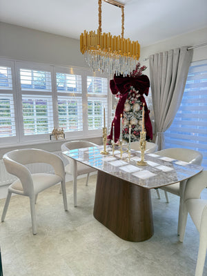 Eton Brown Wood Dining Table