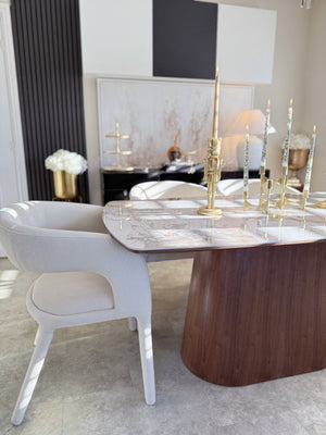 Eton Brown Wood Dining Table