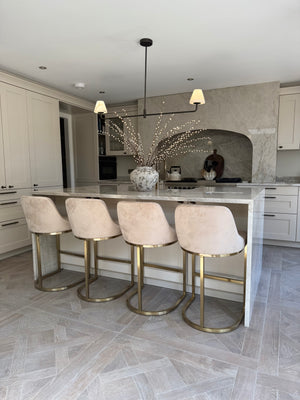 Faith Cream & Gold Barstool