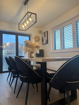 Mason Black Velvet Dining Chair