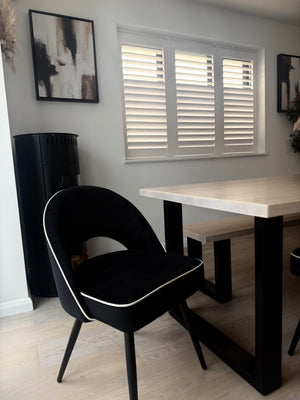 Mason Black Velvet Dining Chair