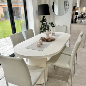 Cloud White Micro Cement Table