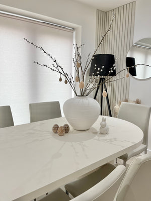 Cloud White Micro Cement Table