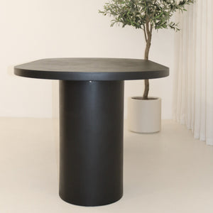 Cloud Black Micro Cement Dining Table