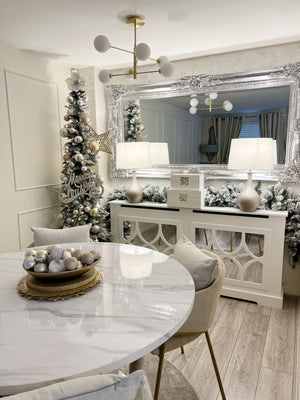 Olivia Round Dining Table With Jobi Chairs Set