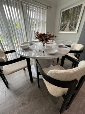 Olivia Round Table & Rio Chair Dining Set