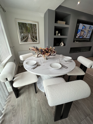 Olivia Round Table & Boba Chair Dining Set