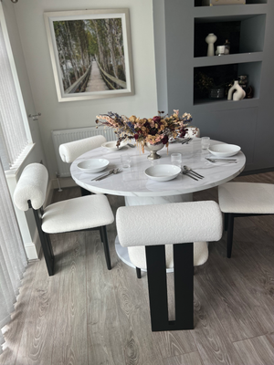 Olivia Round Table & Boba Chair Dining Set