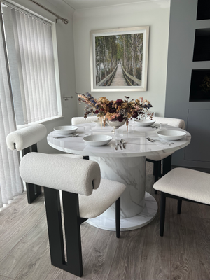 Olivia Round Table & Boba Chair Dining Set