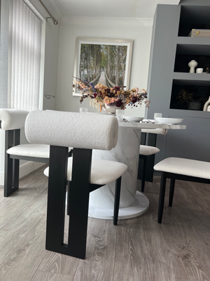 Olivia Round Table & Boba Chair Dining Set