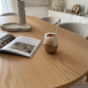 Luna Oval Dining Table Solid Oak