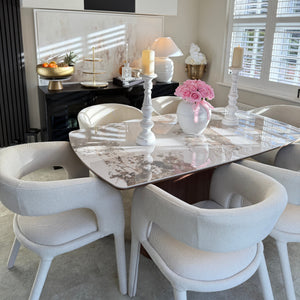 Eton Brown Wood Dining Table