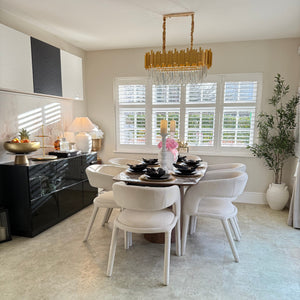 Eton Brown Wood Dining Table