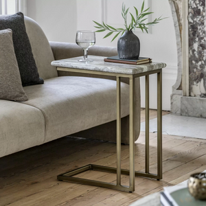 LUSSIO MARBLE SOFA TABLE