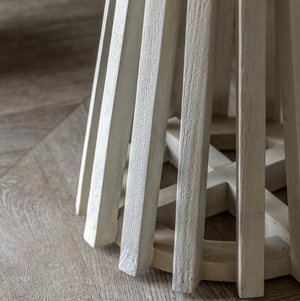 CHELSEA MARBLE & MANGO WOOD SIDE TABLE