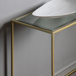 Riley Champagne Console Table
