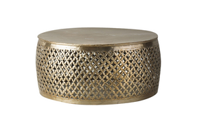 Khaleesi Gold Round Coffee Table