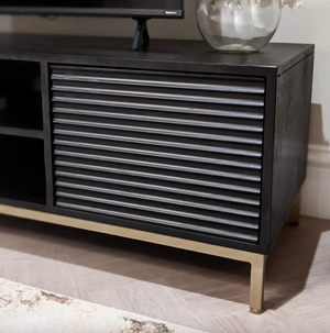 Ria Black & Gold Tv Unit