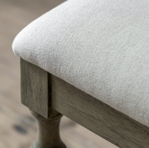 Mia Dressing Table Stool Natural Wood